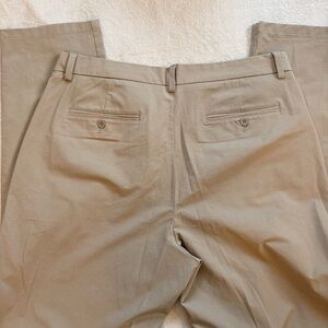 Vineyard Vines Men's On-The-Go Tan Flat-Front Performance Khakis Chinos 36 x 34